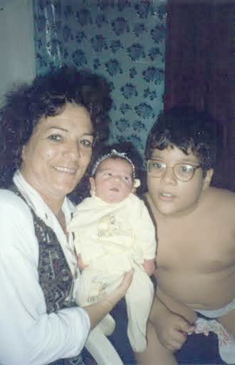 Bruno, tia Fátima e irmã